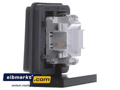 View on the right Berker 50453515 Push button 1 breaker contact (NC) grey

