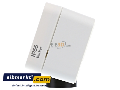 View on the right Berker 6118913502 Surface mounted housing 1-gang white 
