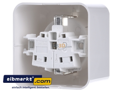 Ansicht hinten Merten MEG2301-8719 SCHUKO-Steckdose polarwei AP 