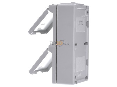 Ansicht rechts Jung 622 W SCHUKO-Steckdose 2-fach 16A 250V 