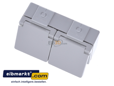Ansicht oben vorne Jung 622 WW SCHUKO-Steckdose 2-fach 16A 250V 