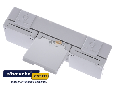 Ansicht oben vorne Jung 623 W SCHUKO-Steckdose 3-fach 16A 250V 