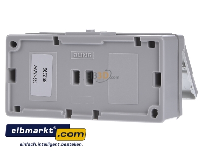 Ansicht hinten Jung 622NAWW SCHUKO-Steckdose 2-fach 16A 250V 622 NAWW