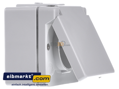 Ansicht links Jung 620 W SCHUKO-Steckdose 16A 250V 