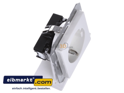 Ansicht oben links Jung A 1520 BF KI WW SCHUKO-Steckdose alpinwei� 