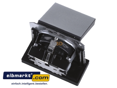 Ansicht oben hinten Jung A 1520 BF KL ANM SCHUKO-Steckdose anthrazit matt 