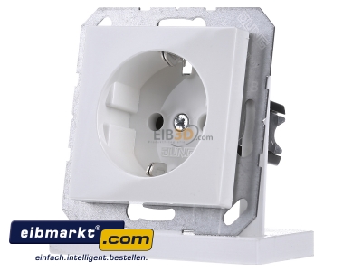 Front view Jung A 1520 BF WW Socket outlet protective contact white
