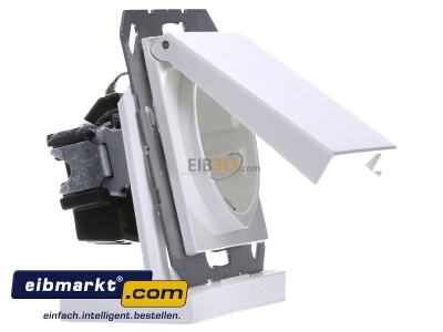 Ansicht links Jung A 1520 KL WW SCHUKO-Steckdose alpinwei� 