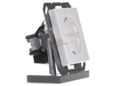 View on the left Jung A 1520 WW Schuko socket alpine white, 
