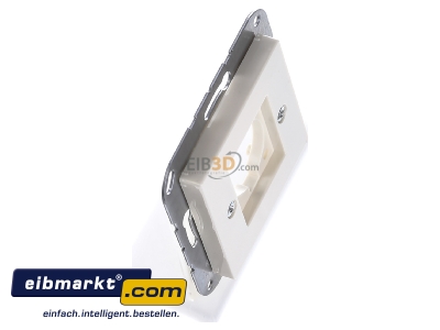 Ansicht oben links Jung A 568-1 BF Abdeckung f. XLR-Steckdose wei 
