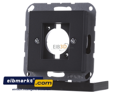 Frontansicht Jung A 568-1 BF ANM Abdeckung f. XLR-Steckdose anthrazit matt 