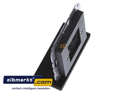 Ansicht oben links Jung A 568-1 BF ANM Abdeckung f. XLR-Steckdose anthrazit matt 