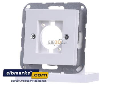 Frontansicht Jung A 568-1 BF WW Abdeckung f. XLR-Steckdose alpinwei� 