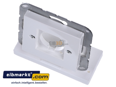 Ansicht oben vorne Jung A 568-1 BF WW Abdeckung f. XLR-Steckdose alpinwei� 