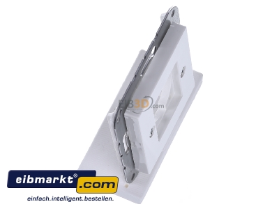 Ansicht oben links Jung A 568-1 BF WW Abdeckung f. XLR-Steckdose alpinwei� 