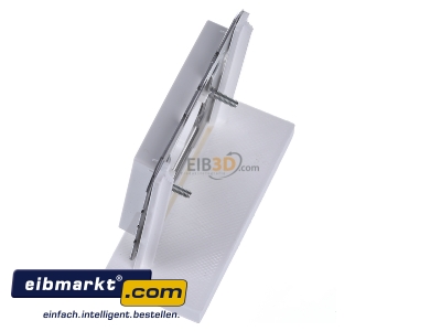 Ansicht oben rechts Jung A 568-1 BF WW Abdeckung f. XLR-Steckdose alpinwei� 