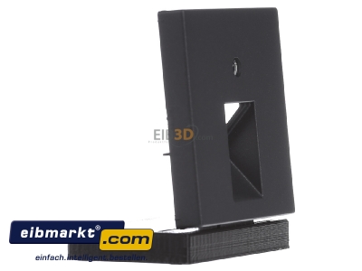 Ansicht links Jung A569-1BFPLUAANM Abdeckung f�r UAE-Dose anthrazit matt A 569-1 BF PL UA ANM