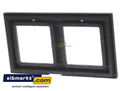 Ansicht hinten Jung AC5820BFNAANM Rahmen 2-f Schriftf.waager anthrazit matt AC 5820 BFNA ANM