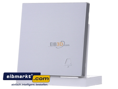 Frontansicht Jung AL 2990 KP Wippe gepr�gtes Symbol Klingel aluminium 