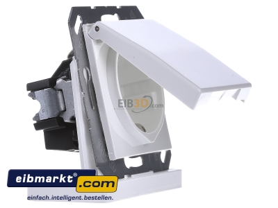 Ansicht links Jung AS 1520 BF KL WW SCHUKO-Steckdose alpinwei� 