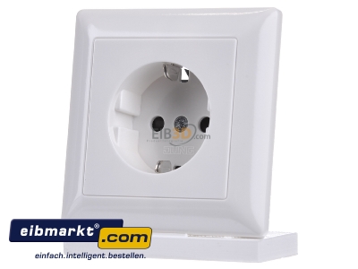 Frontansicht Jung AS 1520 KI WW SCHUKO-Steckdose alpinwei� 