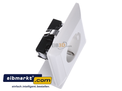 Ansicht oben links Jung AS 1520 KI WW SCHUKO-Steckdose alpinwei� 