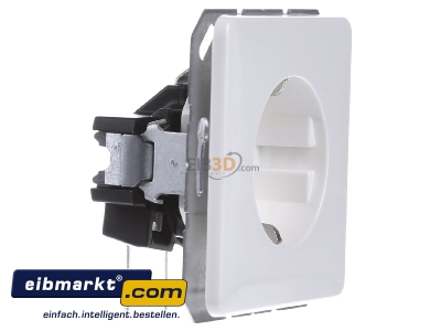 Ansicht links Jung CD 1520 BF KI WW SCHUKO-Steckdose alpinwei� 