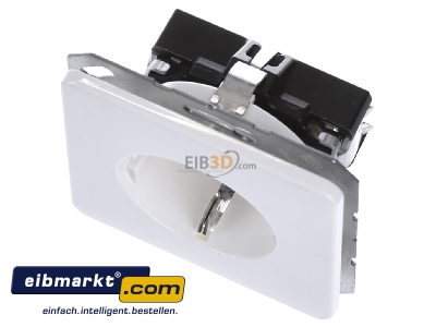 Ansicht oben vorne Jung CD 1520 BF KI WW SCHUKO-Steckdose alpinwei� 