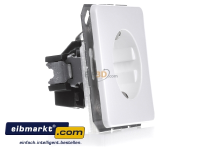 View on the left Jung CD 1520 BF WW Socket outlet protective contact white 
