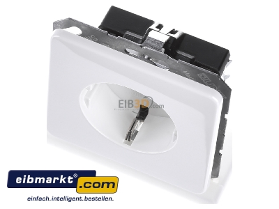View up front Jung CD 1520 BF WW Socket outlet protective contact white 
