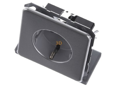 Ansicht oben vorne Jung CD 1520 KI PT SCHUKO-Steckdose platin 