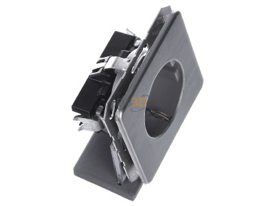 Ansicht oben links Jung CD 1520 KI PT SCHUKO-Steckdose platin 