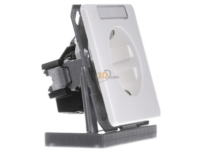 Ansicht links Jung CD 1520 NA WW SCHUKO-Steckdose alpinwei� 