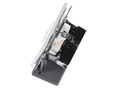 Ansicht oben rechts Jung CD 1520 NA WW SCHUKO-Steckdose alpinwei� 