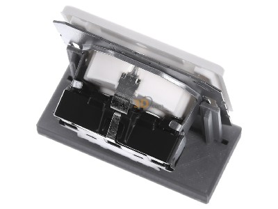 Ansicht oben hinten Jung CD 1520 NA WW SCHUKO-Steckdose alpinwei� 