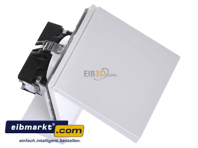 Ansicht oben links Jung LS 1520 KL WW SCHUKO-Steckdose alpinwei� 