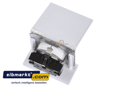 Ansicht oben hinten Jung LS 1520 KL WW SCHUKO-Steckdose alpinwei� 