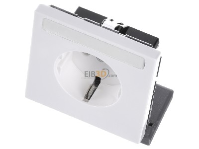 Ansicht oben vorne Jung LS 1520 NA WW SCHUKO-Steckdose alpinwei� 