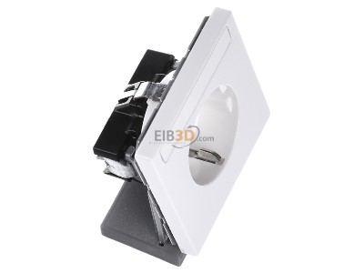 Ansicht oben links Jung LS 1520 NA WW SCHUKO-Steckdose alpinwei� 