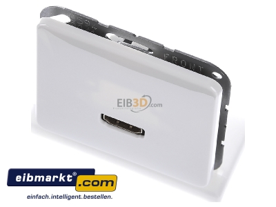 Ansicht oben vorne Jung MA CD 1112 WW Multimediadose HDMI alpinwei 