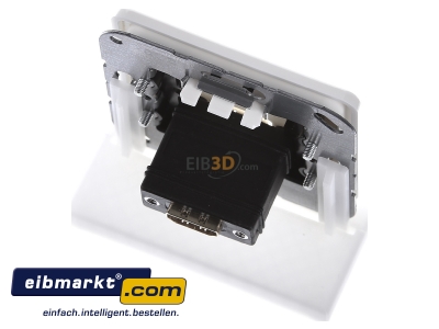 Ansicht oben hinten Jung MA CD 1112 WW Multimediadose HDMI alpinwei 