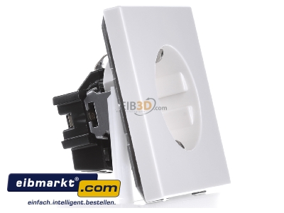 Ansicht links Jung LS 1520 N WW SCHUKO-Steckdose alpinwei� 
