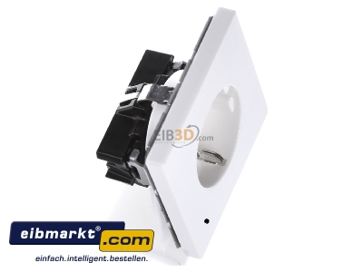 Ansicht oben links Jung LS 1520 N WW SCHUKO-Steckdose alpinwei� 