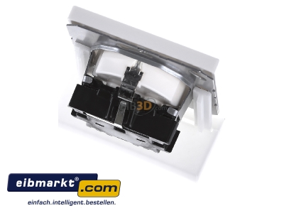 Ansicht oben hinten Jung LS 1520 N WW SCHUKO-Steckdose alpinwei� 