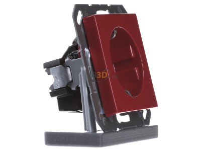 Ansicht links Jung A 1520 BF RT SCHUKO-Steckdose rot 