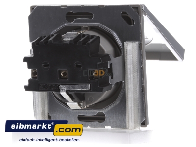 Ansicht hinten Jung AL 1520 KL SCHUKO-Steckdose aluminium 