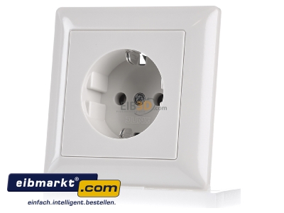 Front view Jung AS1520 Socket outlet protective contact 
