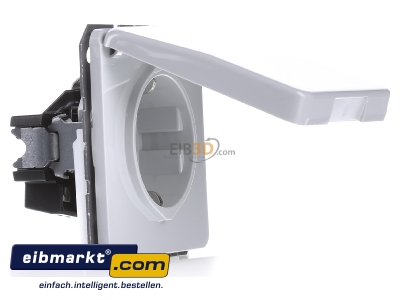 Ansicht links Jung CD 1520 BFKL LG SCHUKO-Steckdose lichtgrau 