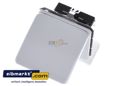 Ansicht oben vorne Jung CD 1520 BFKL LG SCHUKO-Steckdose lichtgrau 