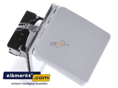 Ansicht oben links Jung CD 1520 BFKL LG SCHUKO-Steckdose lichtgrau 